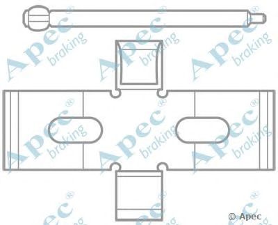 APEC BRAKING kit1031 -  Комплектующие, тормозные колодки